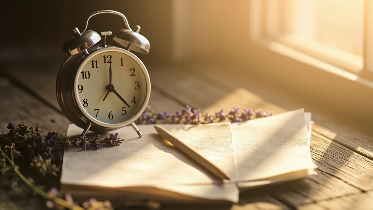 Analoge Uhr mit hervorgehobenen Ziffern als Symbol für Engelszahlen