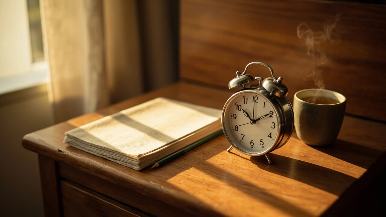 Analoge Uhr mit der Anzeige 12:22 als Sinnbild für die Engelszahl 1222